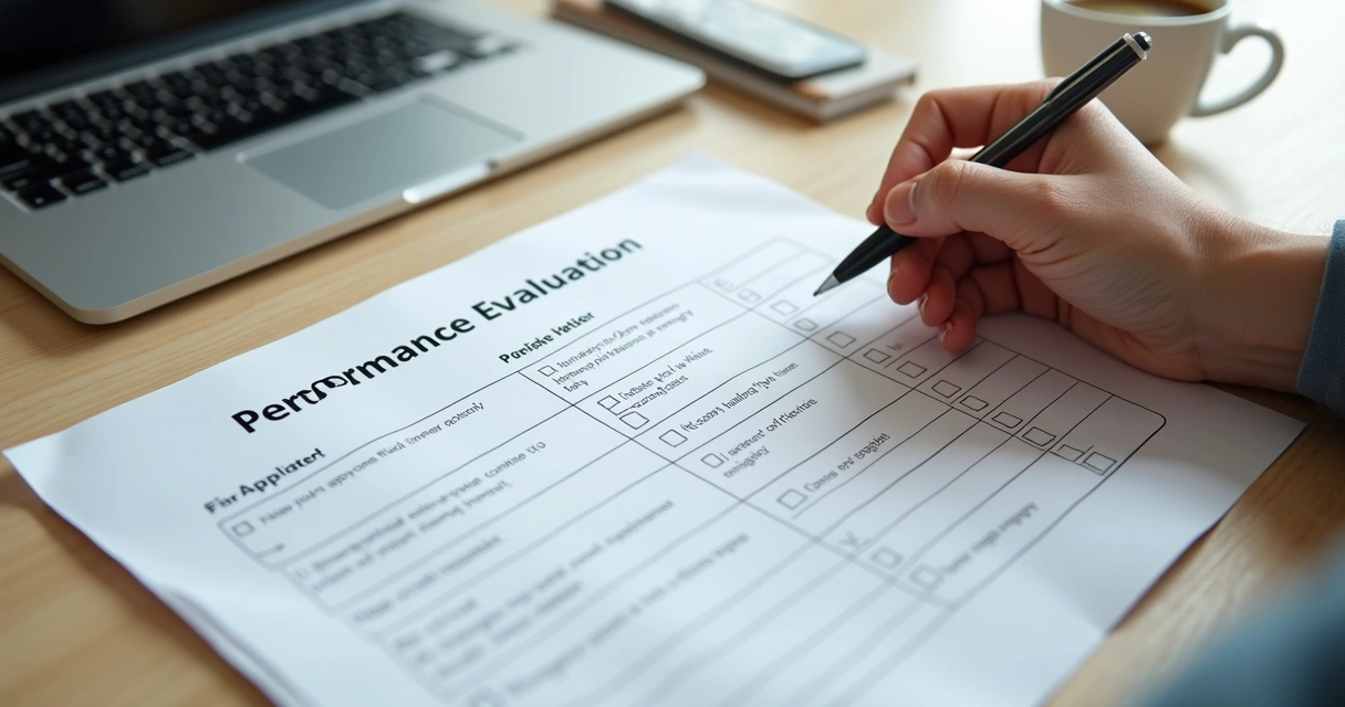 Formulário de avaliação com critérios objetivos e checklist 