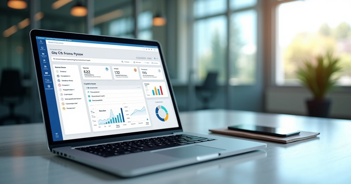 Tela de formulário B2B integrada a painel de CRM