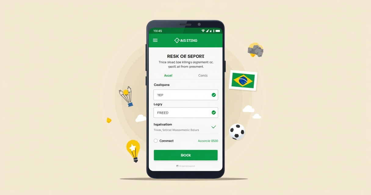 Tela de cadastro de aposta online com campos sendo preenchidos 