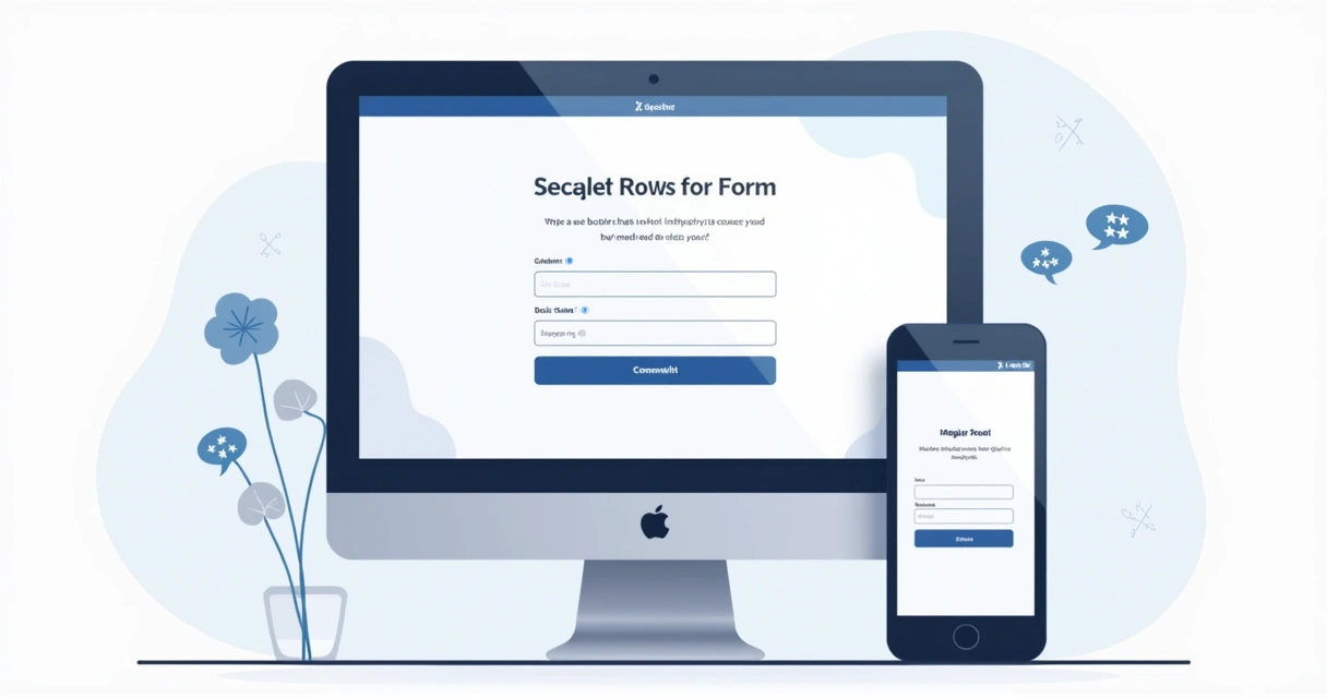 Formulário em página responsiva com botão de envio e fundo neutro 