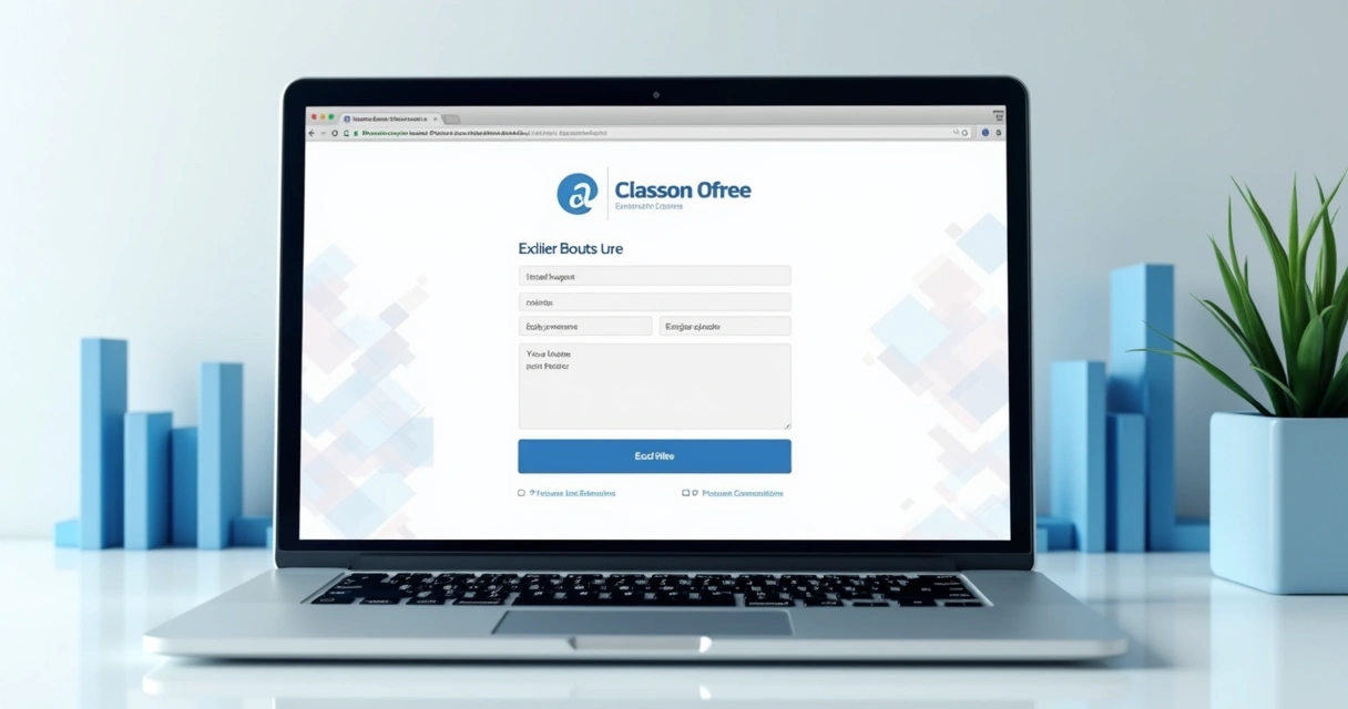 Formulário digital de captação em site corporativo. 