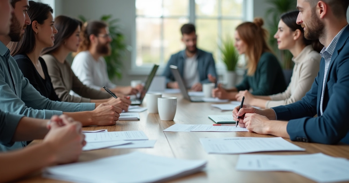 Pessoa preenchendo formulário de feedback anônimo em ambiente corporativo 