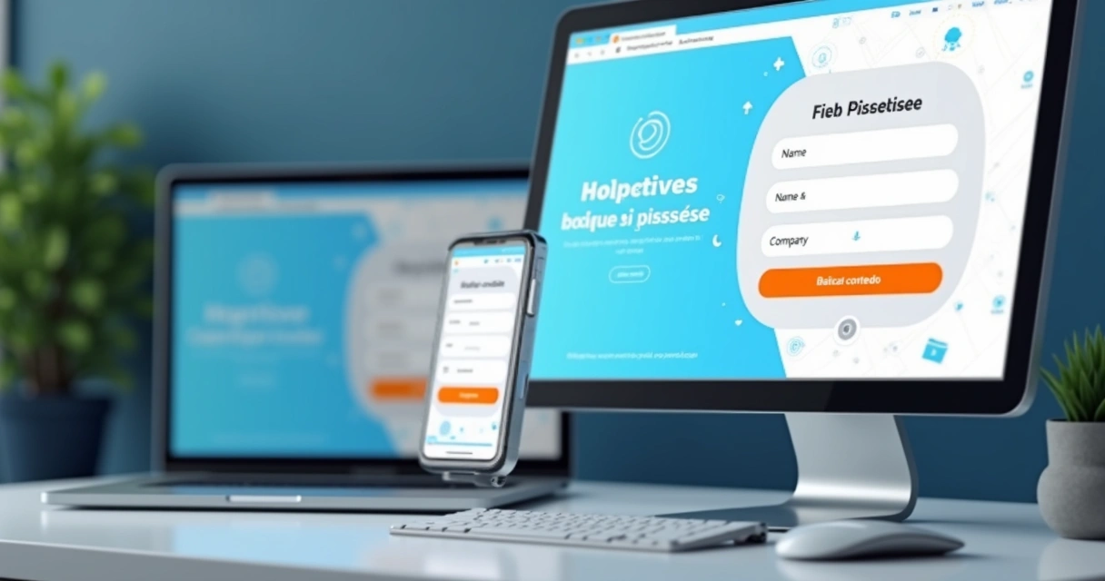 Formulário de captura em landing page responsiva 