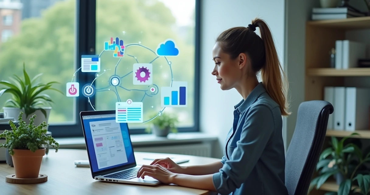 Tela de formulário online sendo preenchida por empresária 