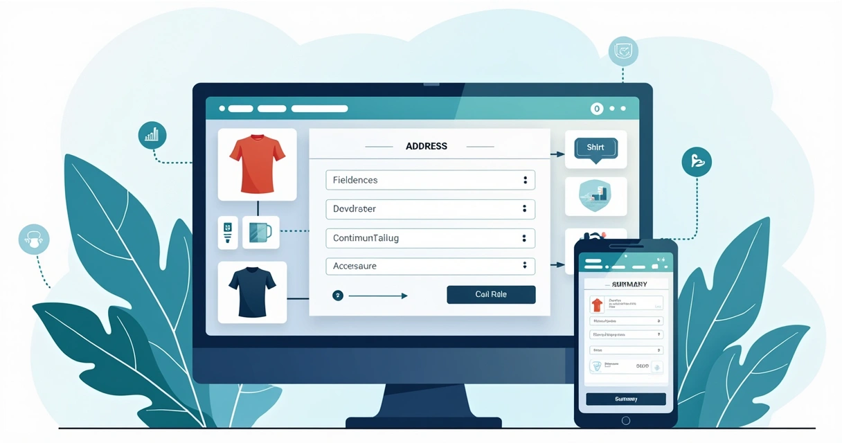 Formulário de pedido com endereço para camisetas em Piracicaba 