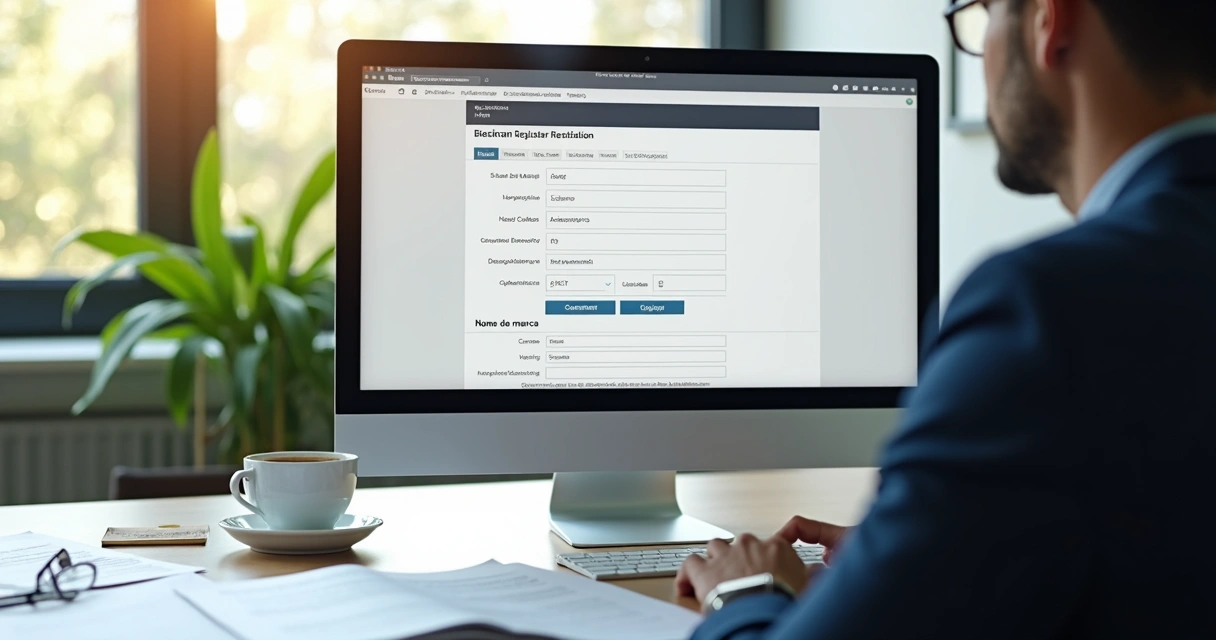 Formulário de registro de marca online 