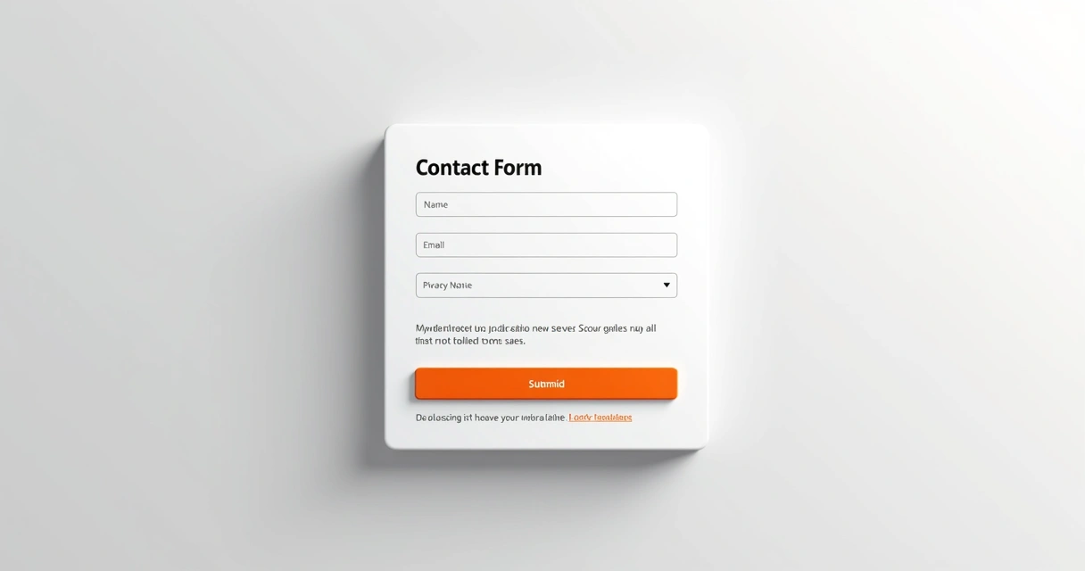 Formulário simples com nome e e-mail em uma landing page 