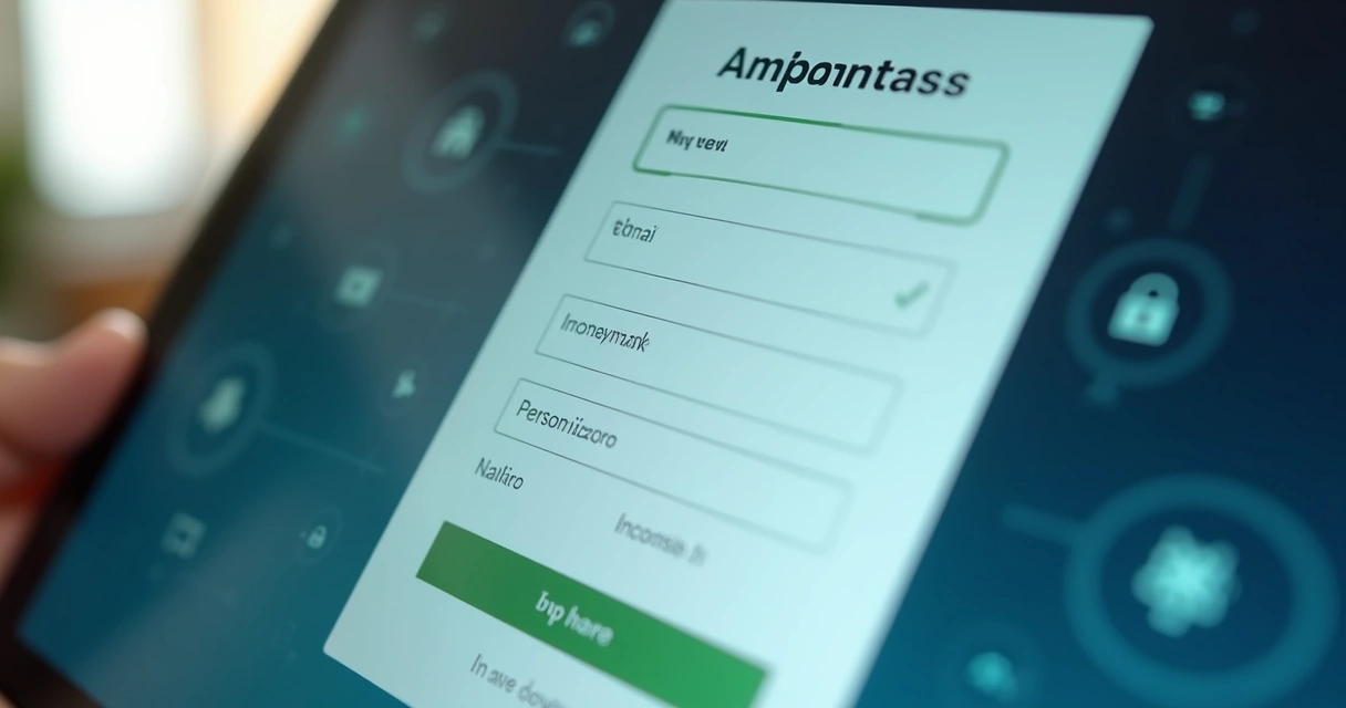 Formulário de landing page com campos personalizados e design responsivo 