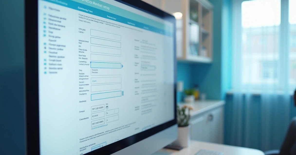 Formulário digital de agendamento odontológico com campos preenchidos