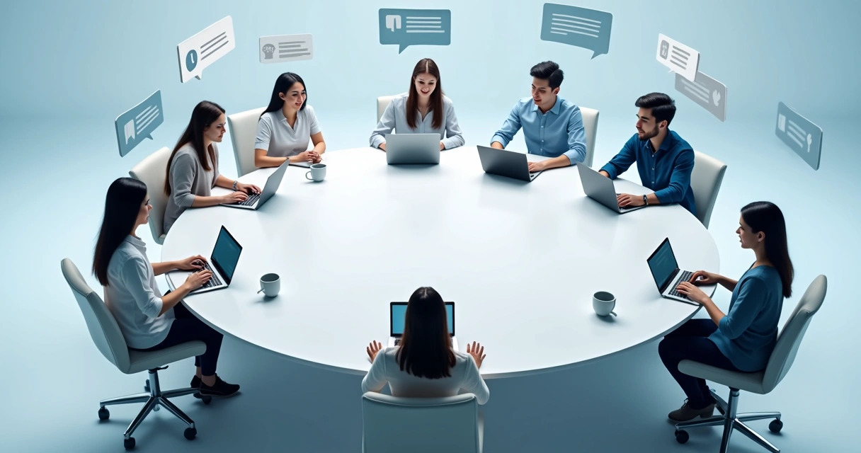 Fórum de alunos discutindo online sobre curso 