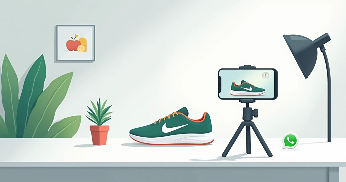 Foto de produto com fundo claro 