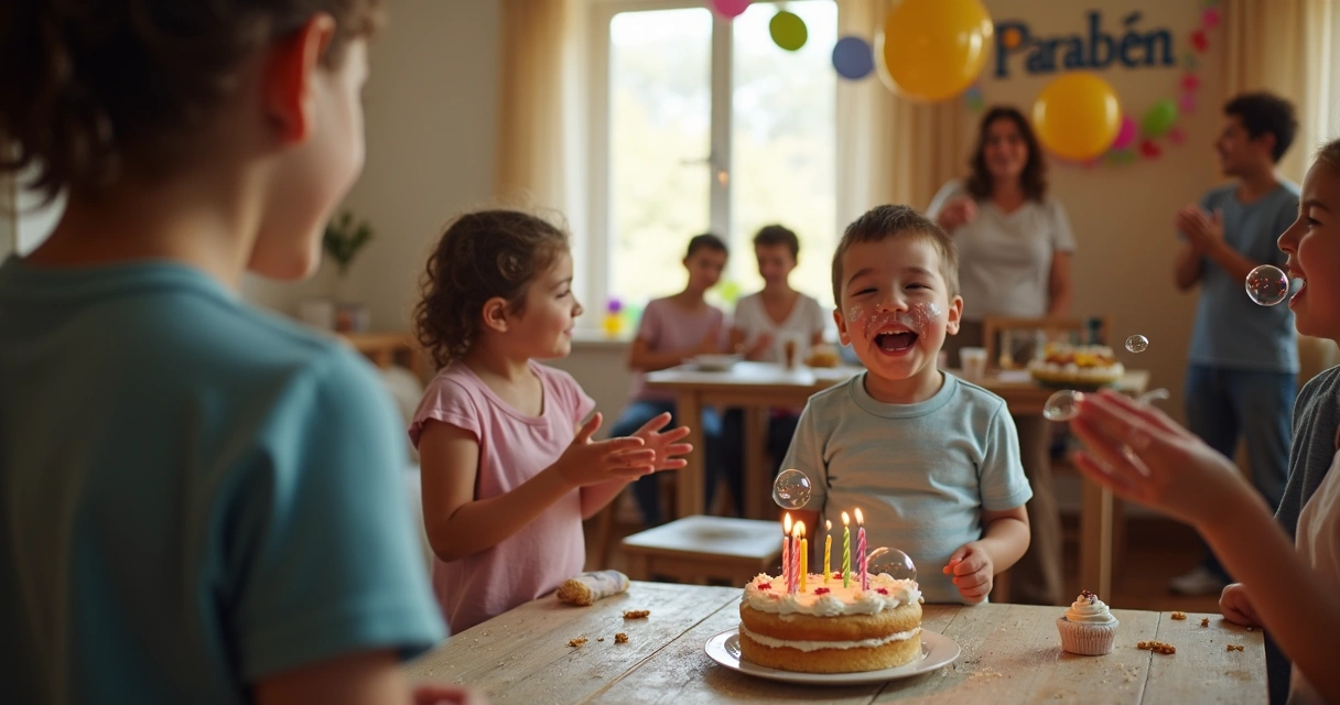 Fotógrafo registrando momento espontâneo em festa de aniversário infantil 