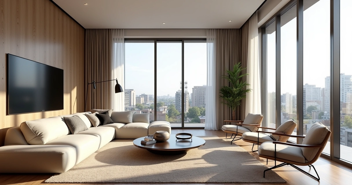 Fotografia profissional de interior de apartamento para anúncio 