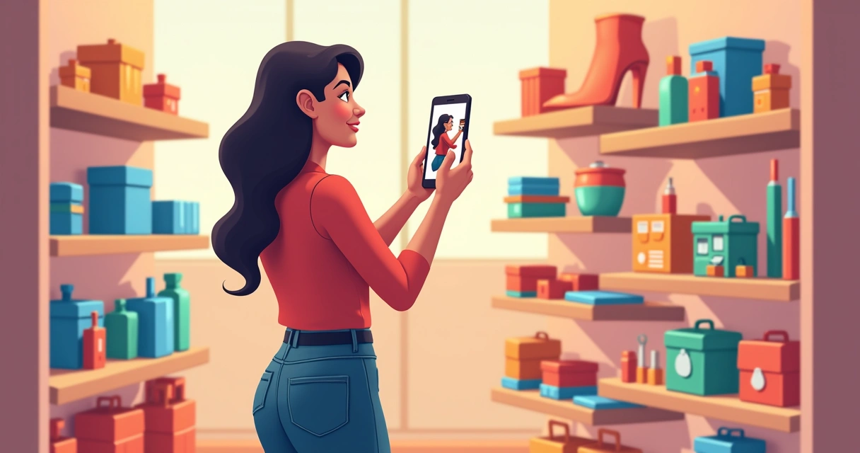 Tirando fotos de produtos com o celular para catálogo digital 