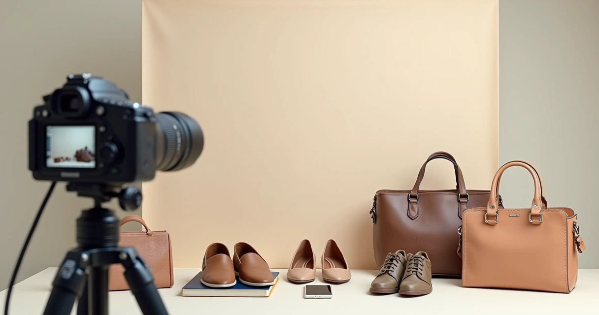 Fotos variadas de produtos usados bem iluminados e organizados 