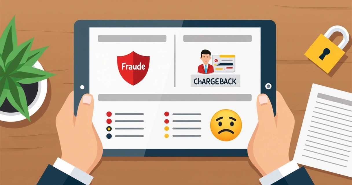 Alerta de fraude e chargeback em plataforma online de pagamento 
