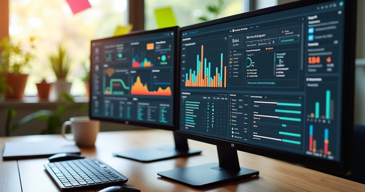 Tela de computador mostrando integrações de aplicativos para freelancers