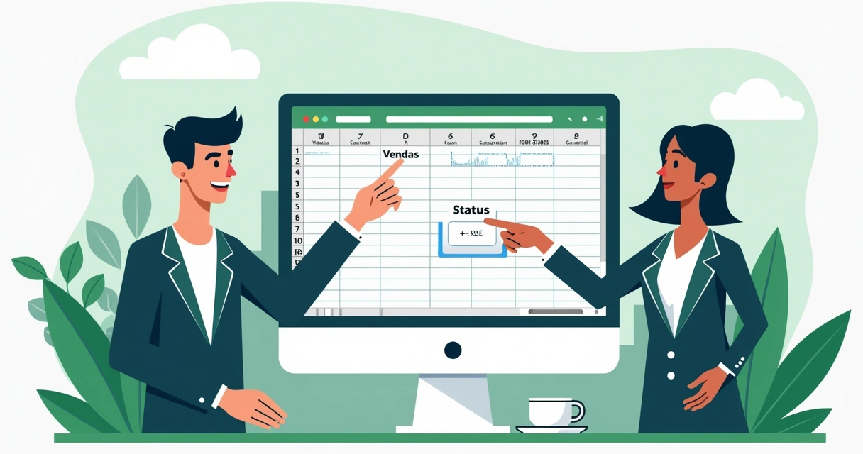 Exemplo de uso da função SE em uma planilha Excel corporativa 