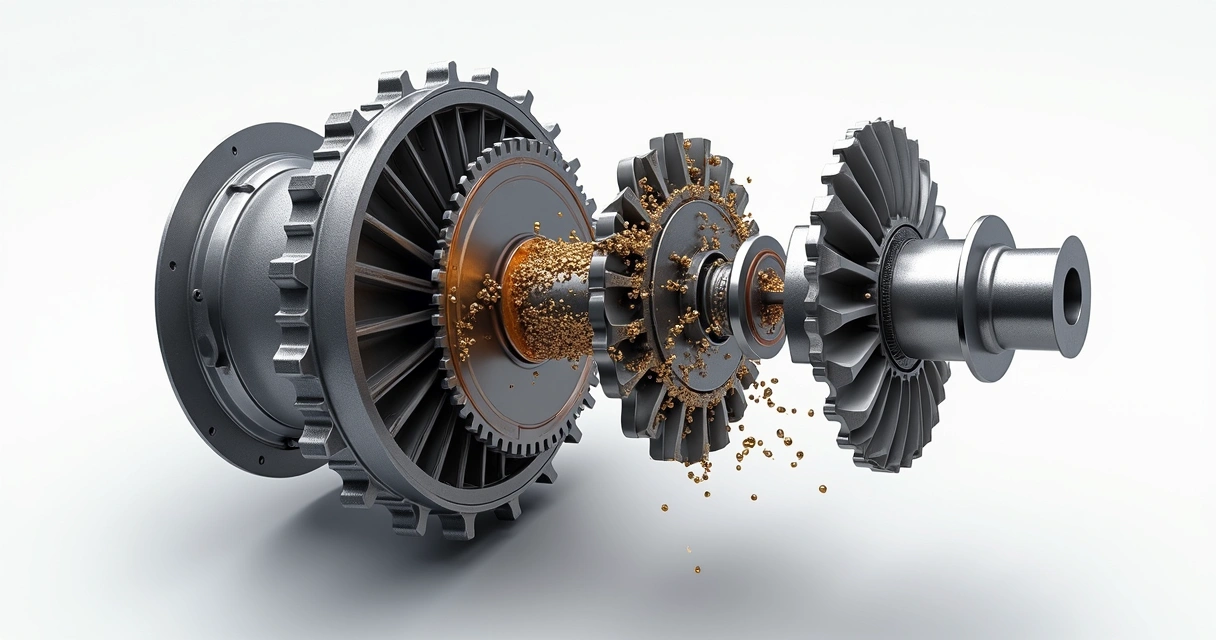 Ilustração detalhada do funcionamento interno do conversor de torque