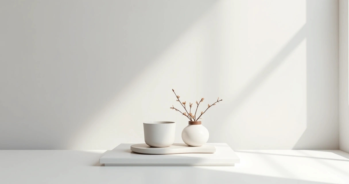 Produto centralizado em fundo branco neutro 