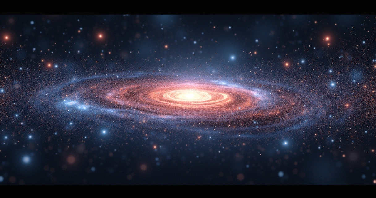 Representação do fundo cósmico de micro-ondas e estruturas 