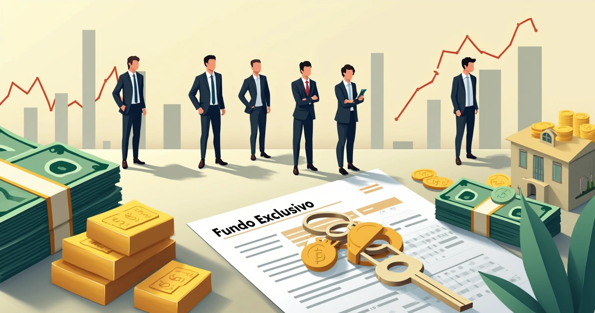 Patrimônio diversificado representando fundo exclusivo 