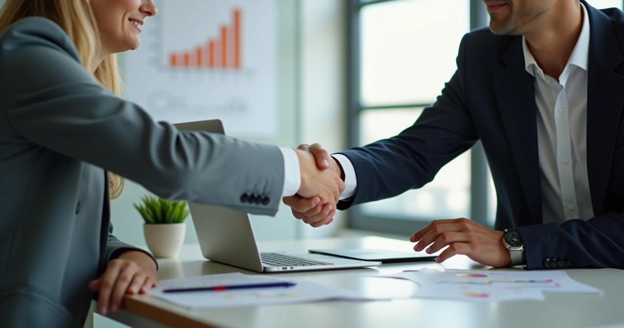 Cliente fechando negócio no fundo do funil de vendas