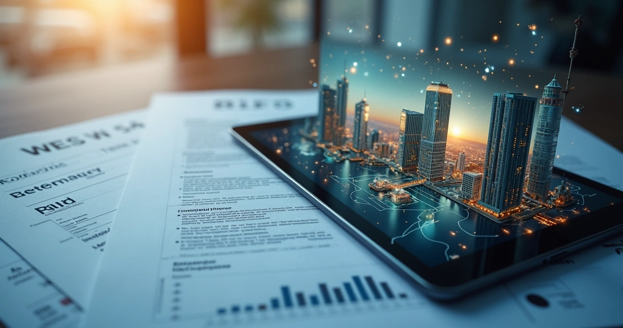 Diferentes tipos de fundos, REITs e itens colecionáveis em plataforma digital 