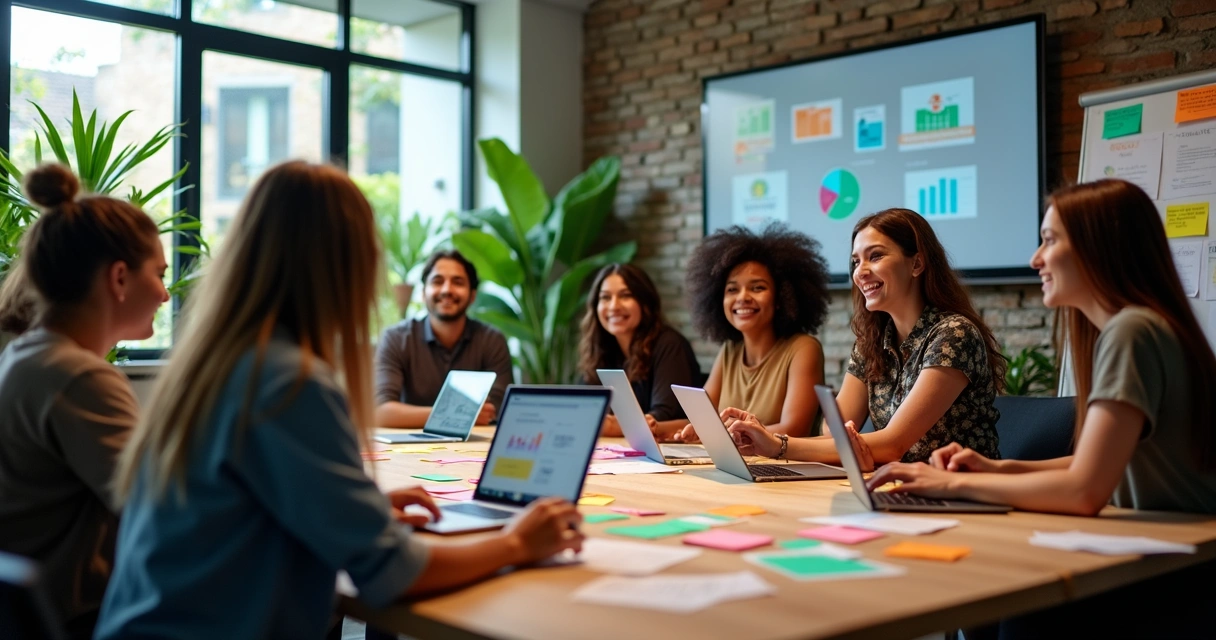 Empreendedores nordestinos em reunião de apresentação de startup 