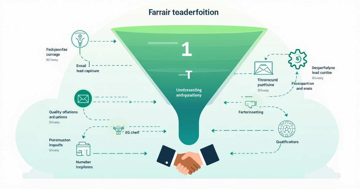 Diagrama de funil de automação digital para consultoria 