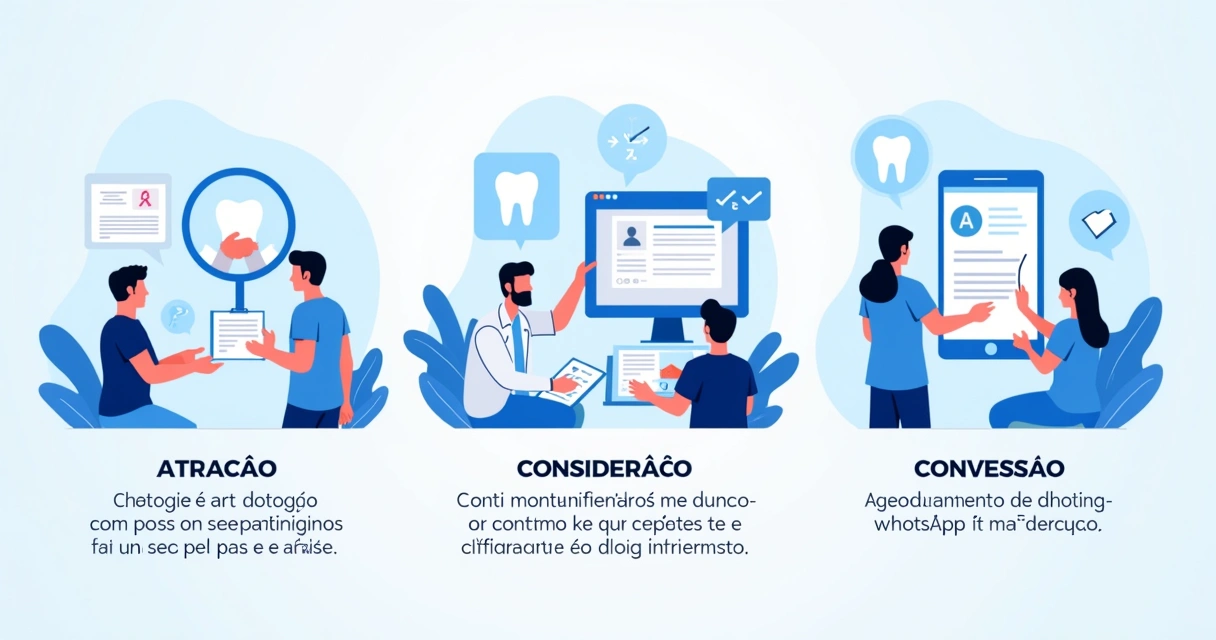 Gráfico do funil de vendas aplicado em clínica odontológica 