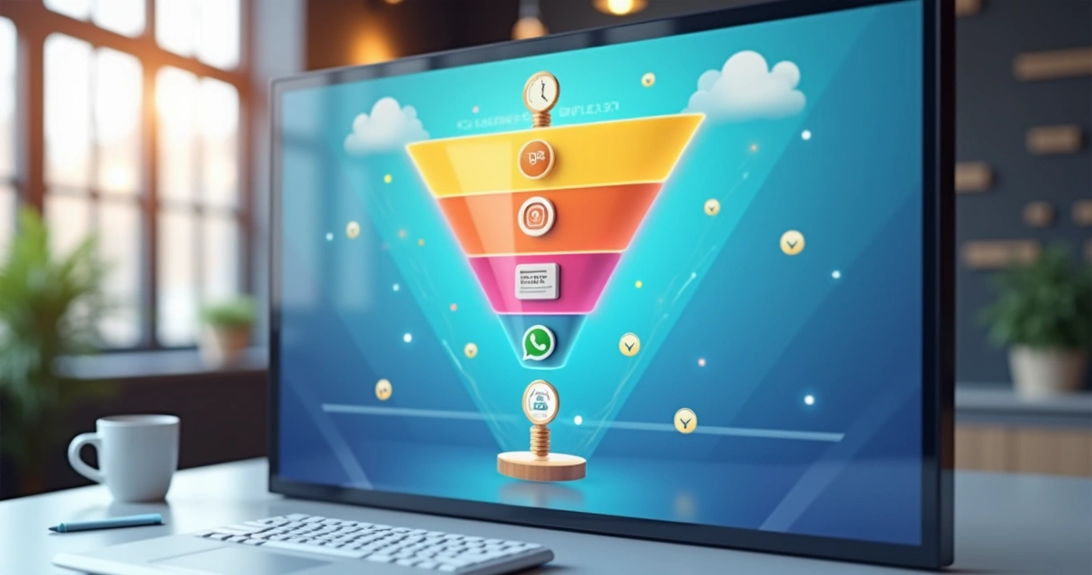 Funil de vendas automatizado e segmentação de atendimento digital 