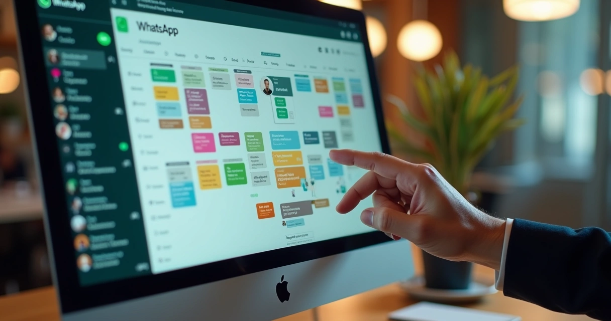 Contato sendo movido no funil de vendas do WhatsApp CRM 