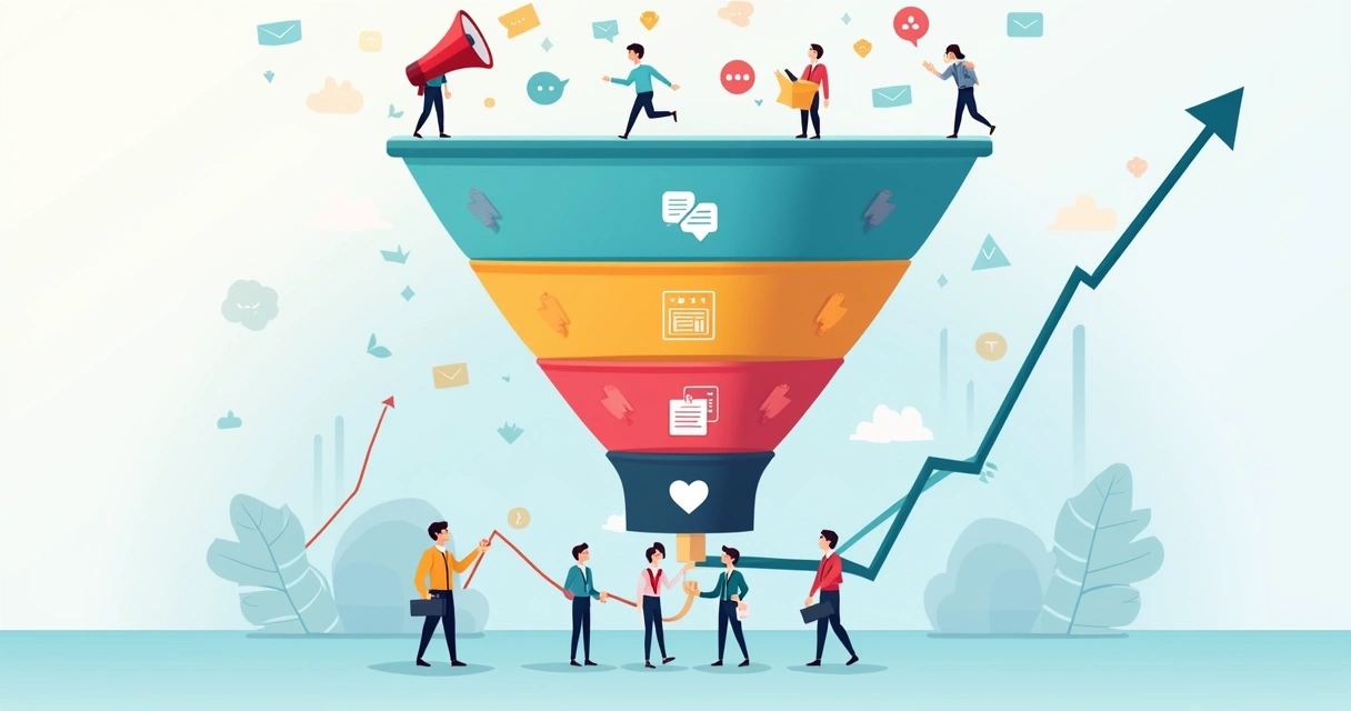 Fluxograma do funil de vendas para PME 