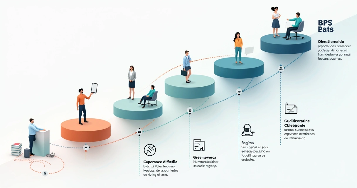 Desenho do funil de vendas com etapas ilustradas para pequenas empresas