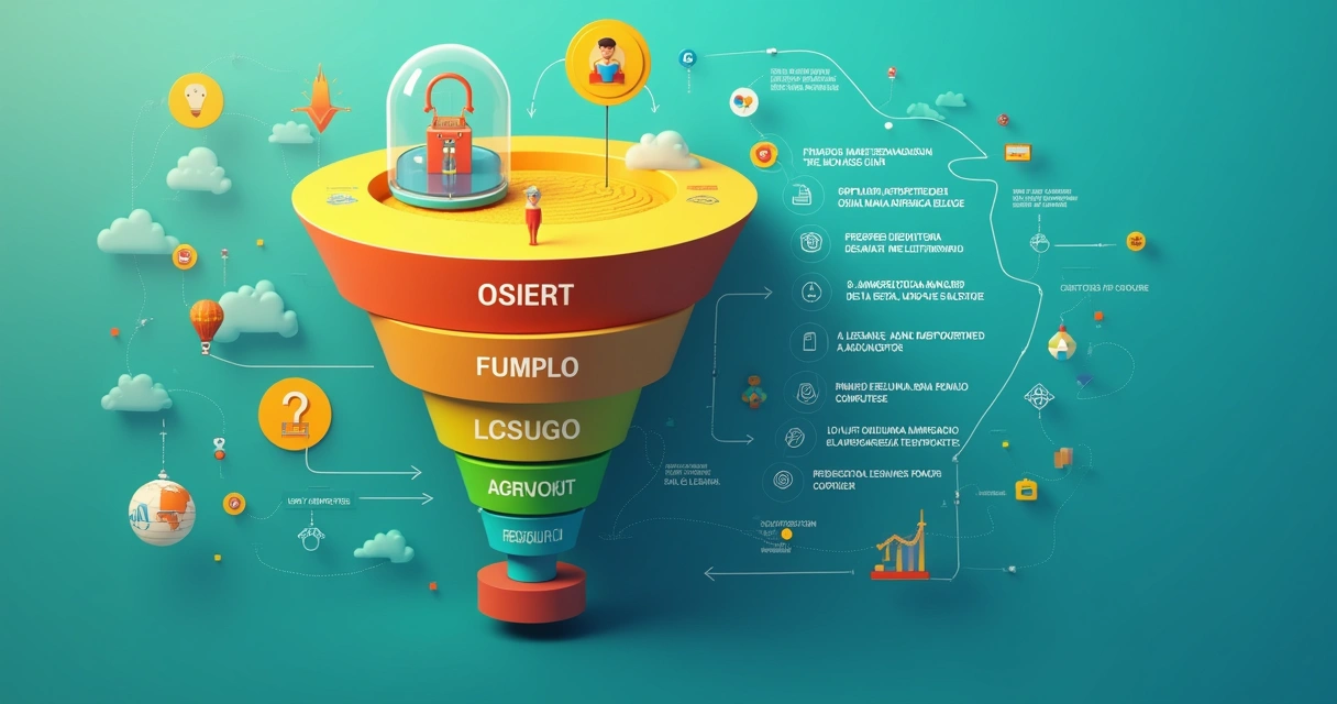 Funil de vendas destacando privacidade e LGPD 