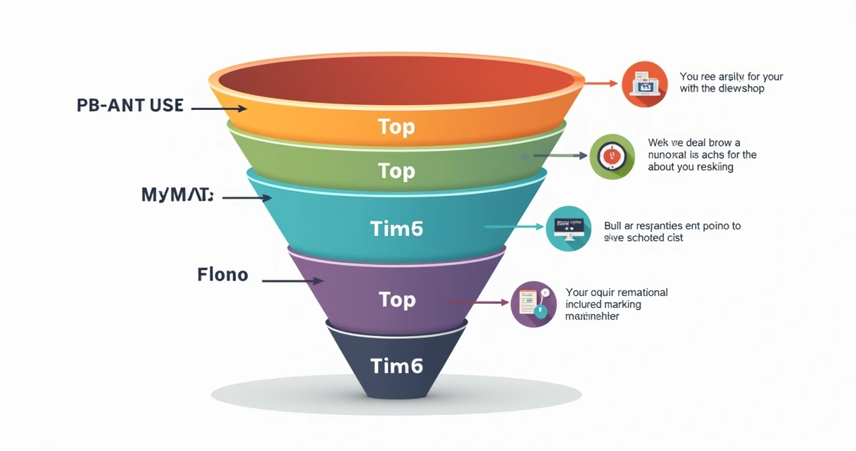 Funil de vendas ilustrado com etapas topo, meio, fundo e remarketing atuando em cada etapa 