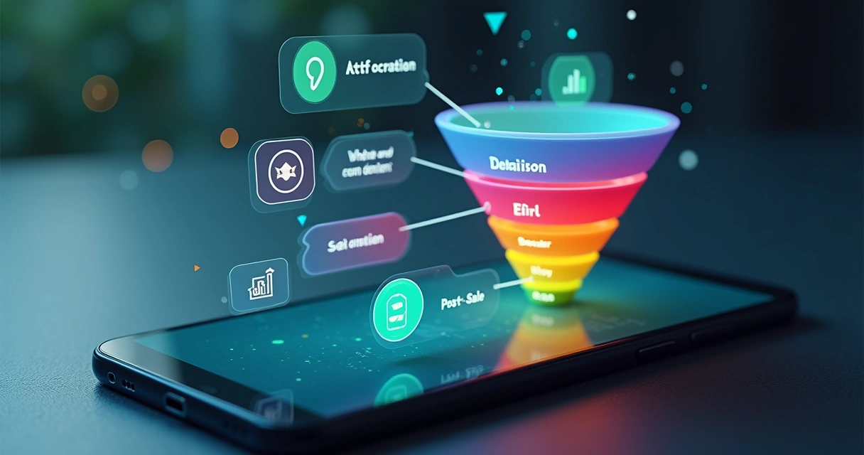 Fluxo de funil de vendas dentro do WhatsApp 