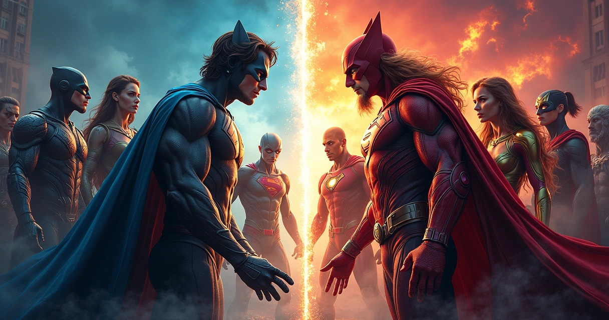 Fusión de universos de cultura pop con diferentes estilos visuales 