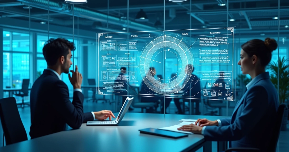 Visão futurista de automação jurídica e documentos digitais 
