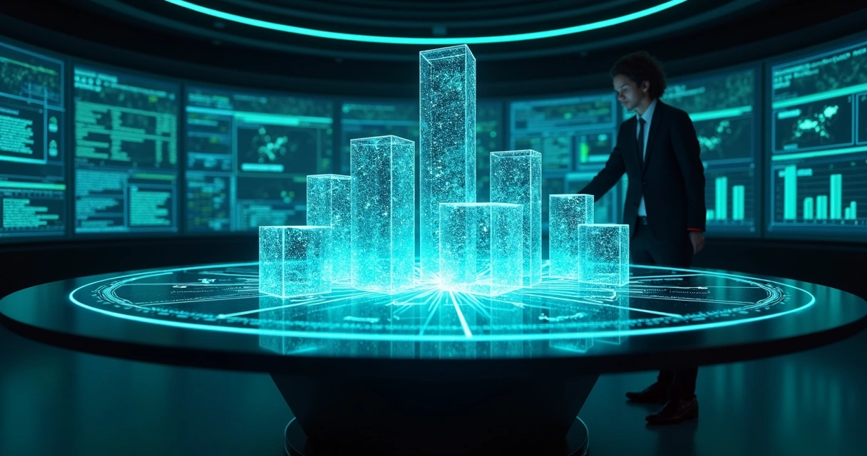 Conceito visual do futuro do Big Data em marketing 