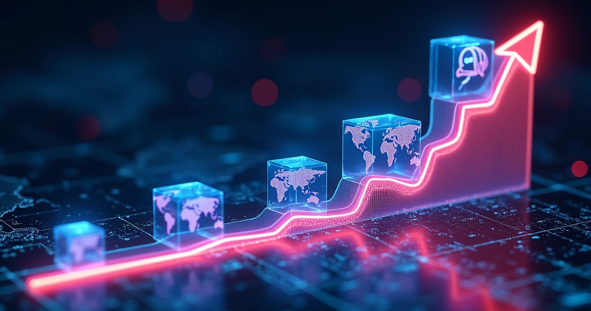 Gráfico moderno projetando tendências de ETFs em 2025