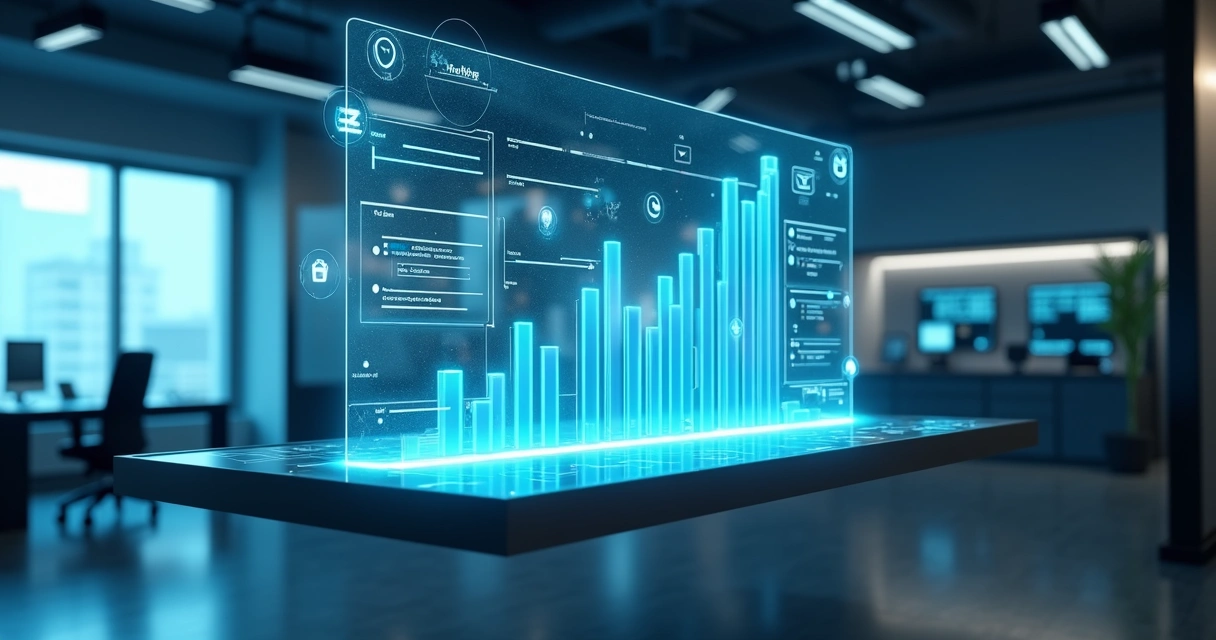 Painel futurista de Kanban com WhatsApp integrado e IA em destaque
