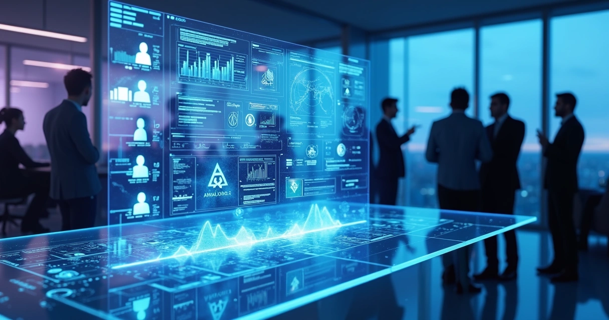 Conceito futuro de lista de contatos e inteligência artificial 