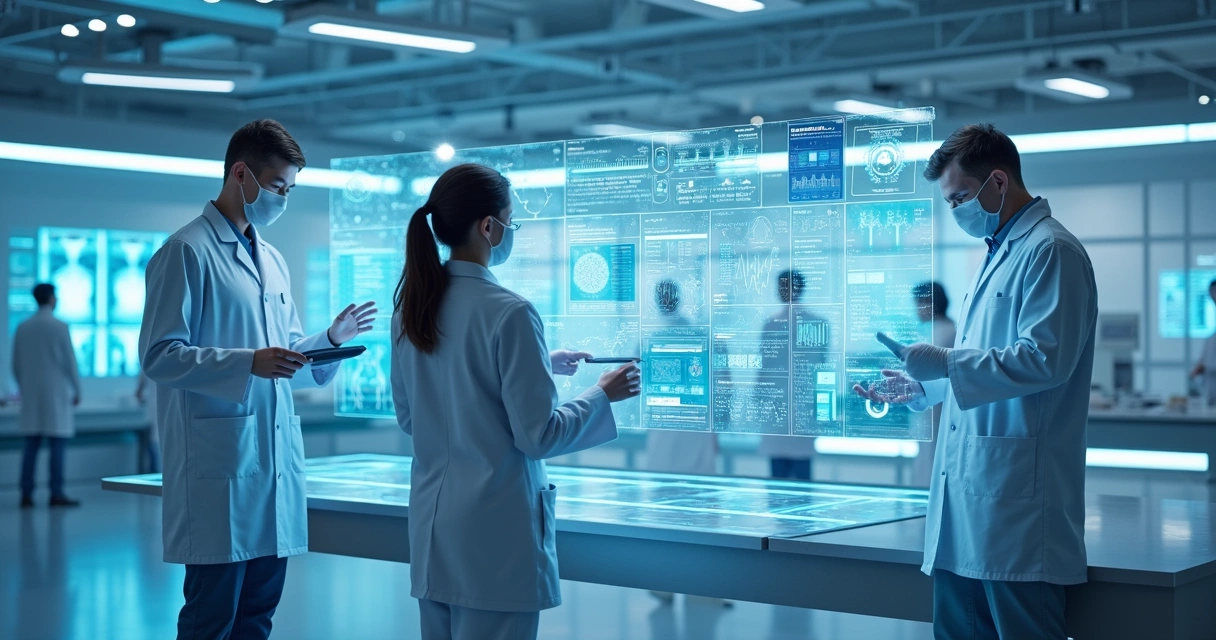 Futuro da medicina com médicos e IA conectados 