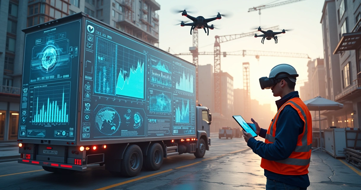 Visão futura de monitoramento de obras com IA e dashboards 