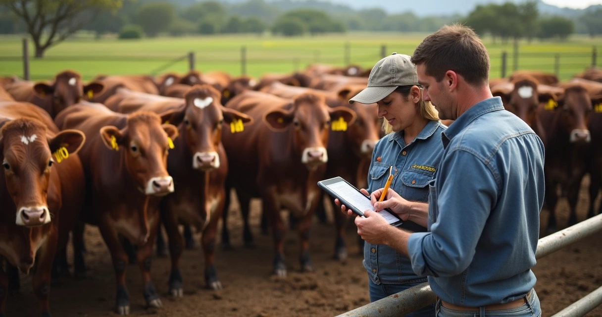 Registro de gado no curral com identificação visual individualizada 