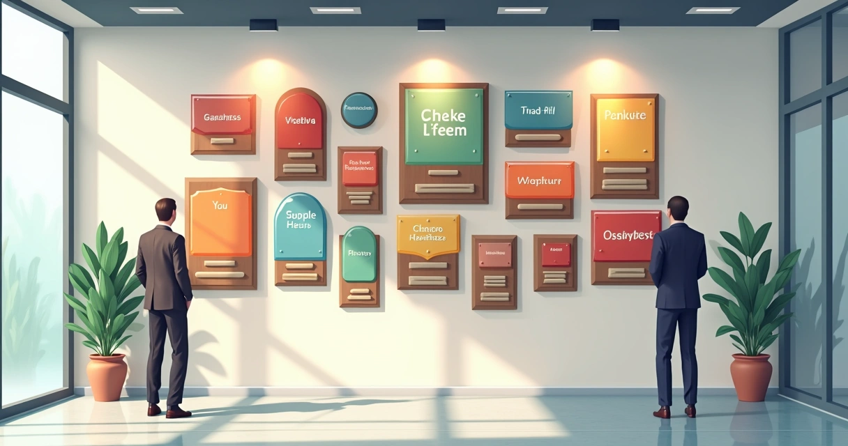 Galeria com exemplos de placas comemorativas personalizadas corporativas 