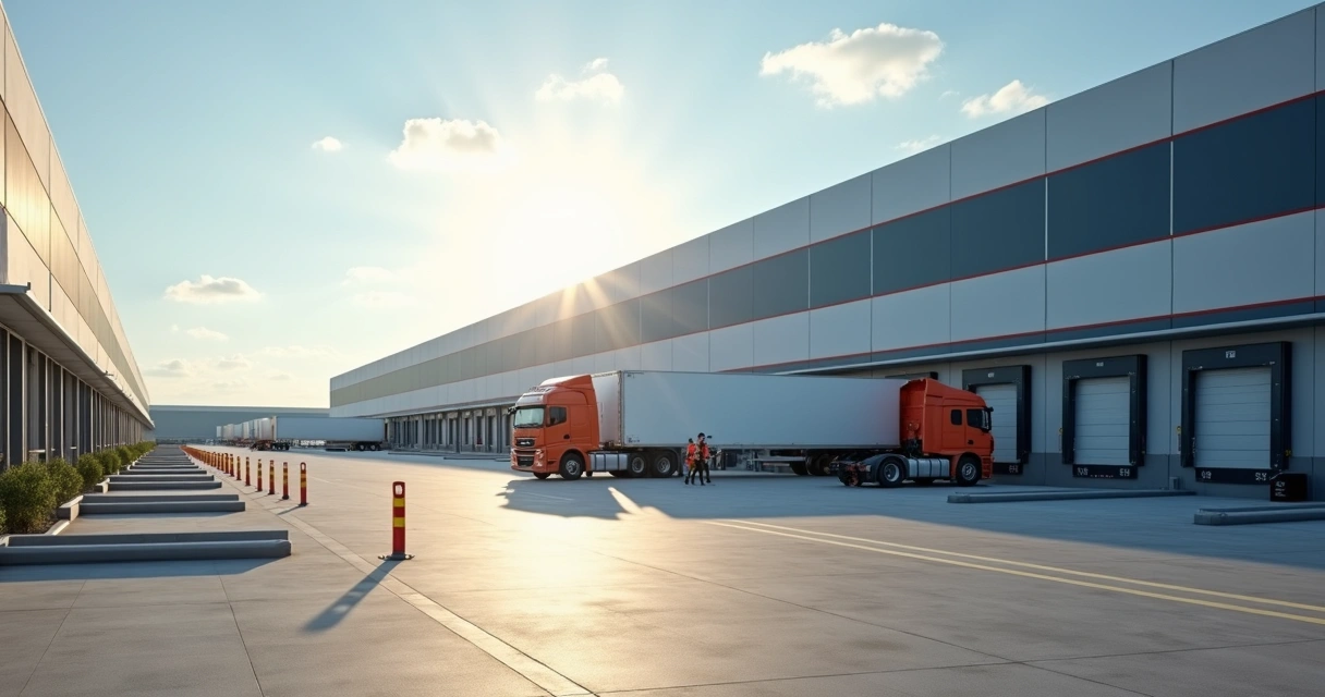 Galpões logísticos modernos e organizados 