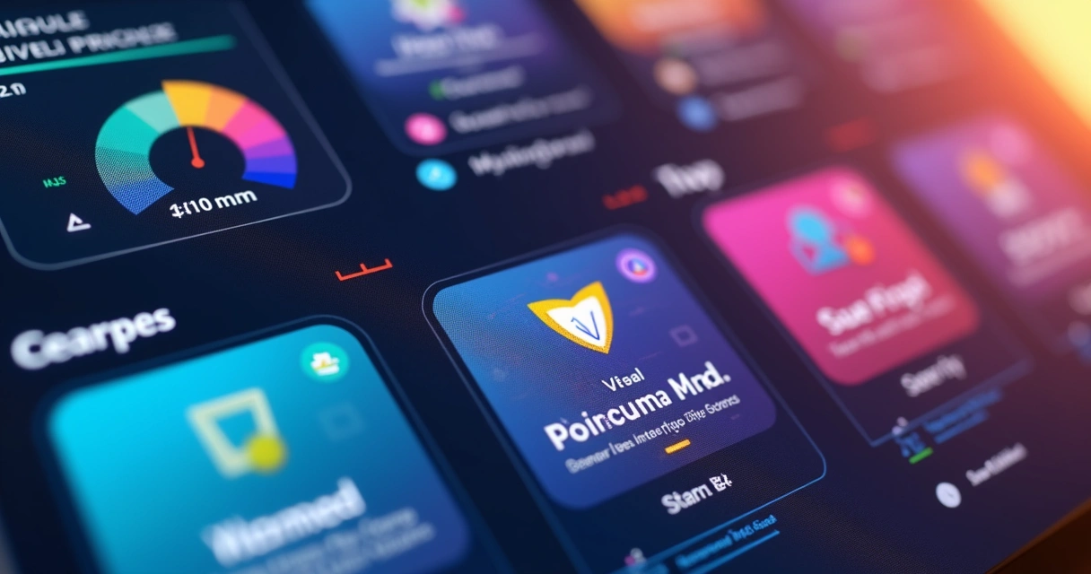 Tela de módulo LMS com gamificação, rankings e trilhas de progresso 